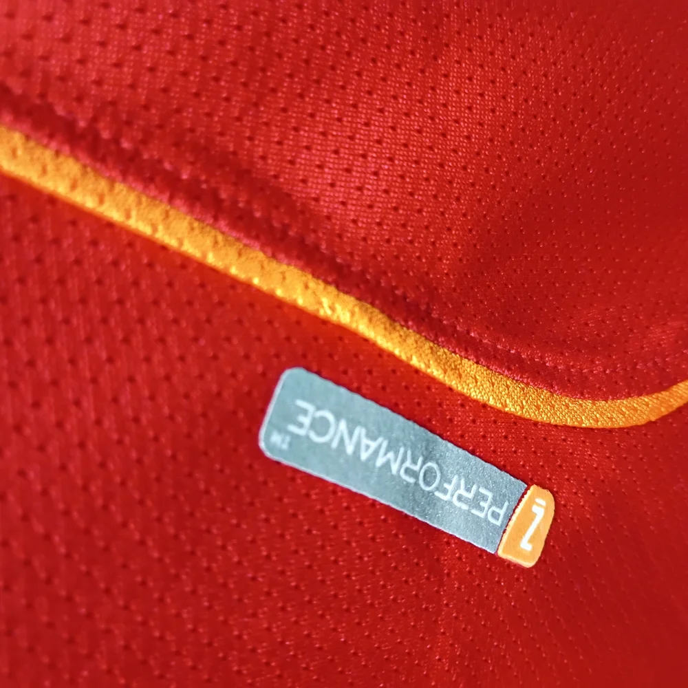 Zumba Fitness Red and Orange Rash Guard with Quick-Dry Fabric